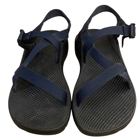 Chaco Womens Solid Blue Fabric Strappy Original Style Sandals - Picture 2 of 8
